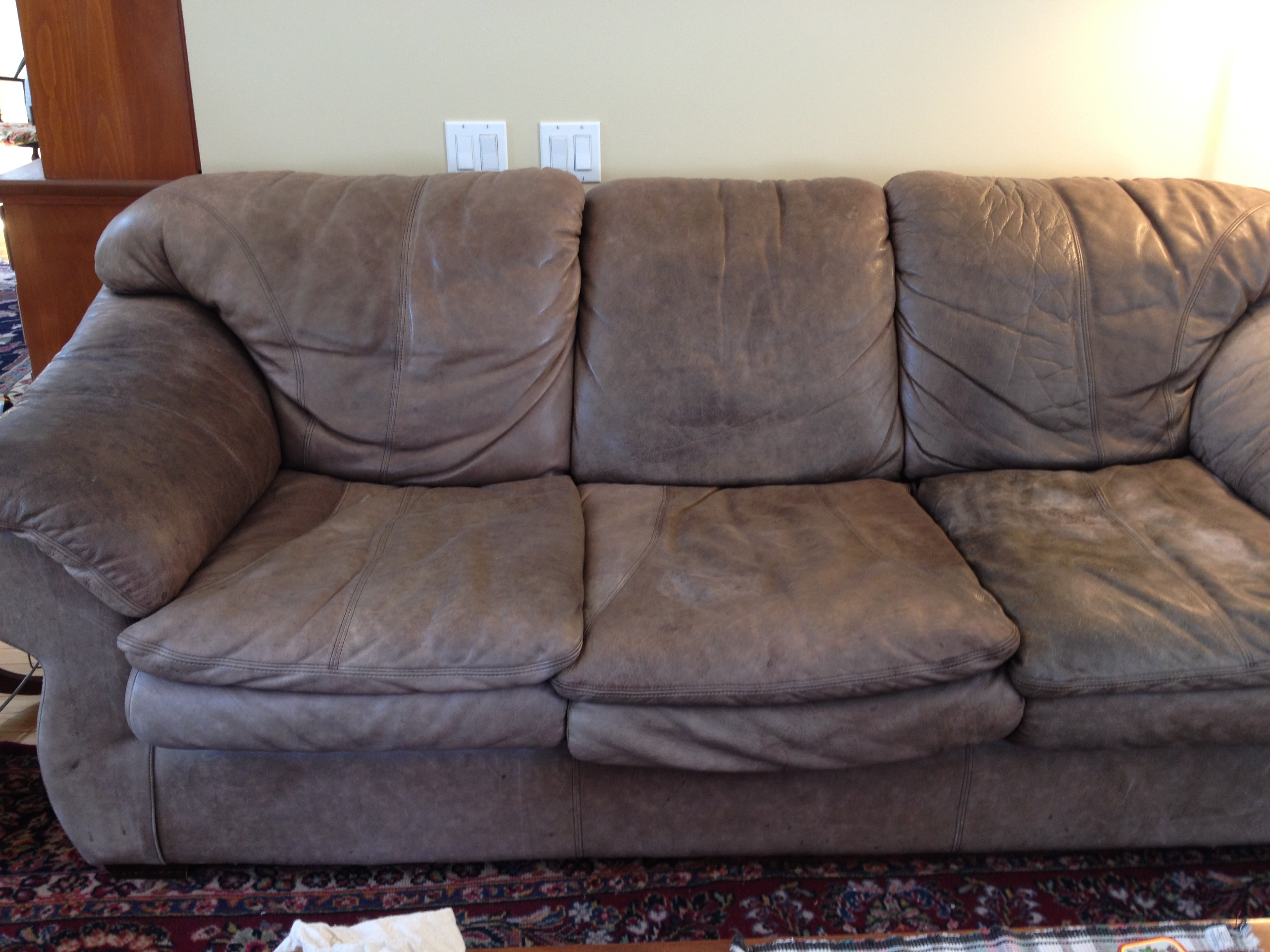 Leather Furniture Recovery, How To Wash Leather Couch Cushion Covers